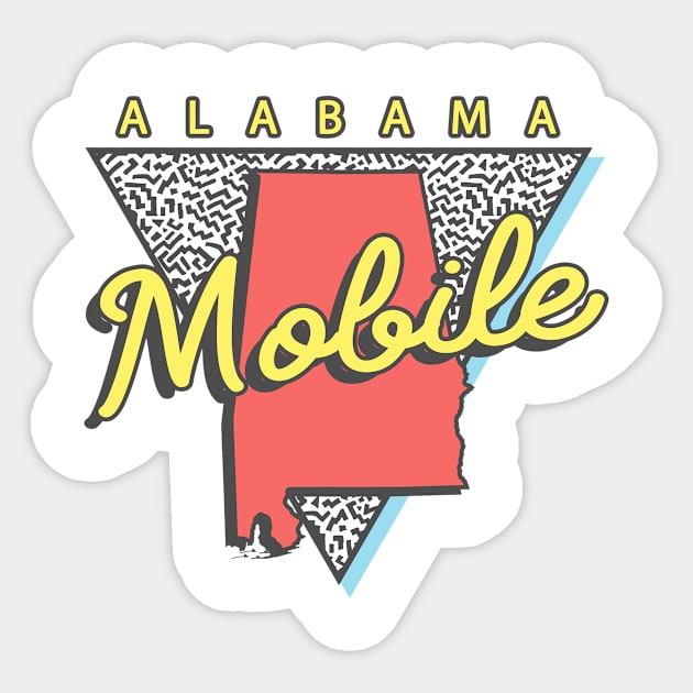 Mobile Alabama Triangle Sticker by manifest